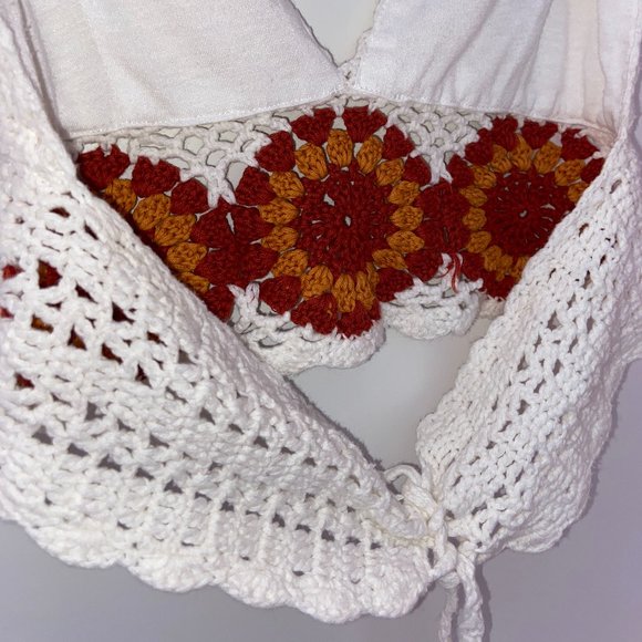 Sabo Skirt Two-Piece Crochet Bralette Set || White - Picture 12 of 16